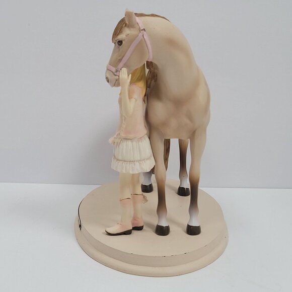 Horse Whispers Dreams Come True Figurine 4028502 Girl & Horse By Enesco 2012 - Picture 3 of 8